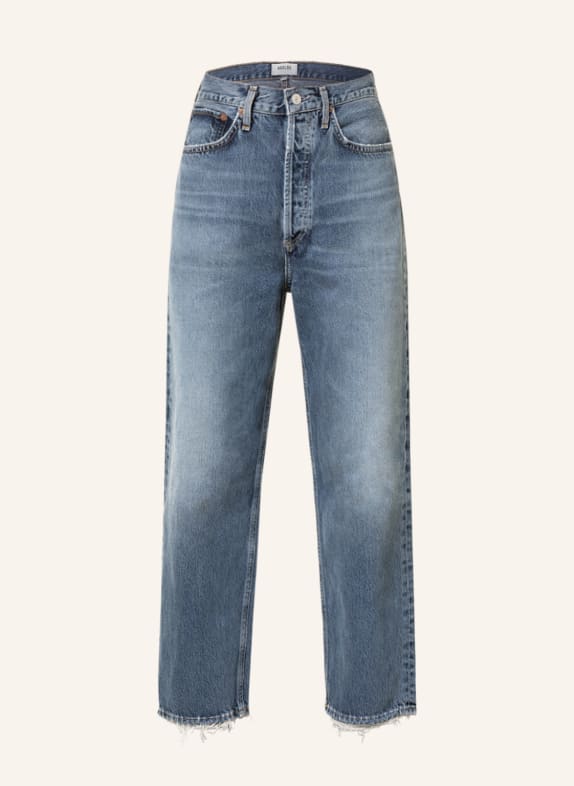 AGOLDE Straight Jeans 90'S CROP Oblique dk tinted indigo