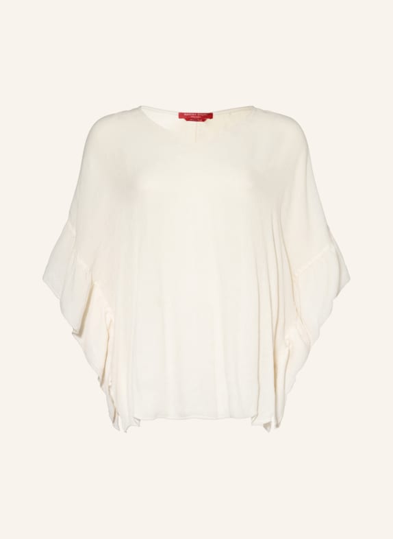 MARINA RINALDI SPORT Shirt blouse FAUVE with frills ECRU