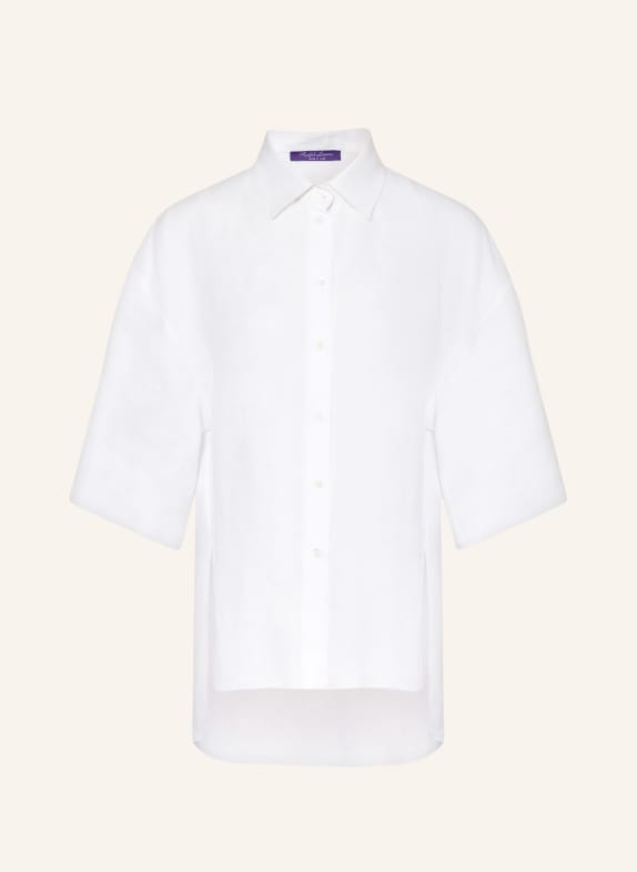 RALPH LAUREN Collection Shirt blouse made of linen WHITE