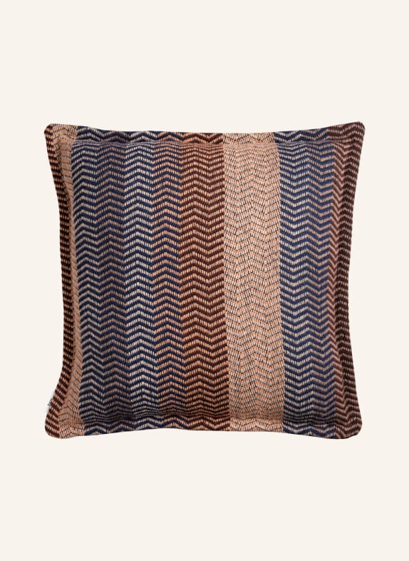 Røros Tweed Tweed decorative cushion FRI with feather filling BEIGE/ ROSE/ BLUE