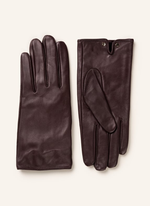TED BAKER Leather gloves ARLEO DUSKY PINK