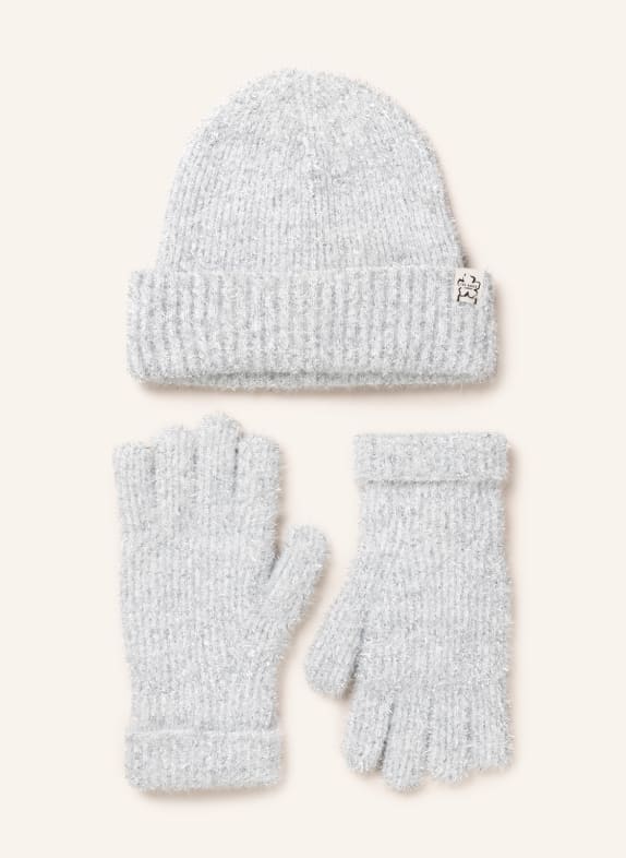 TED BAKER Set KATTIIE: Mütze und Handschuhe mit Glitzergarn