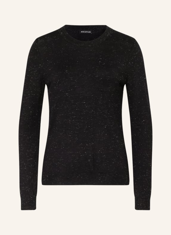 WHISTLES Sweater ANNIE with glitter thread BLACK