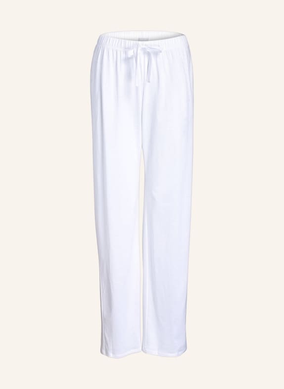HANRO Pajama pants COTTON DELUXE WHITE