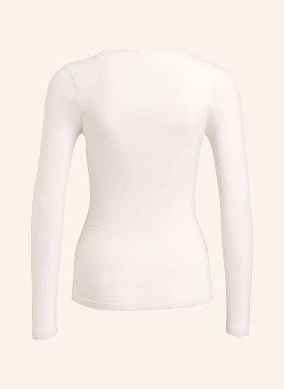 HANRO Longsleeve WOOLEN SILK van merinowol met zijde CRÈME