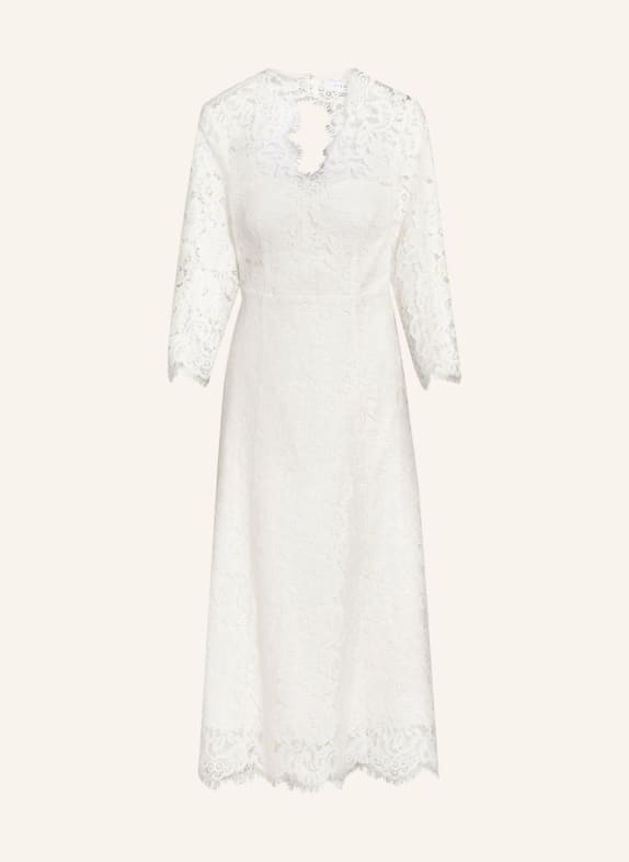 IVY OAK Lace dress CORNFLOWER with 3/4 sleeves WHITE