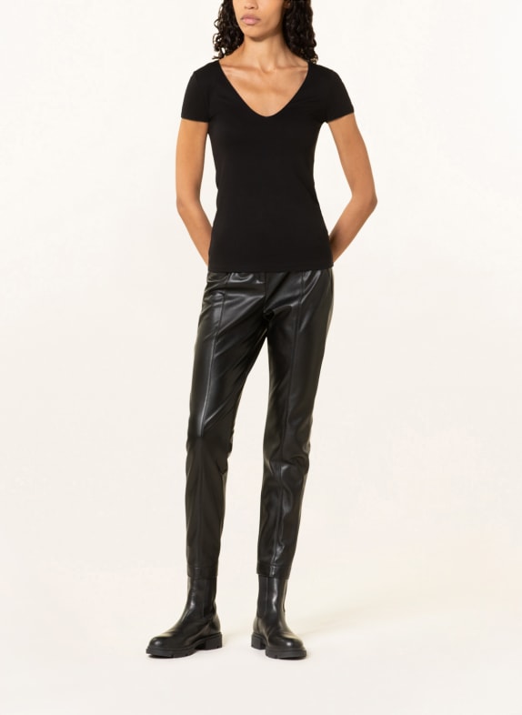 MAJESTIC FILATURES T-shirt ZWART