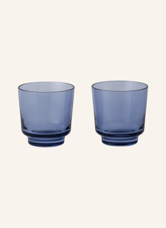 MUUTO Set of 2 drinking glasses RAISE BLUE