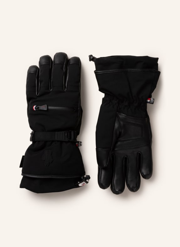 MONCLER GRENOBLE Ski gloves BLACK