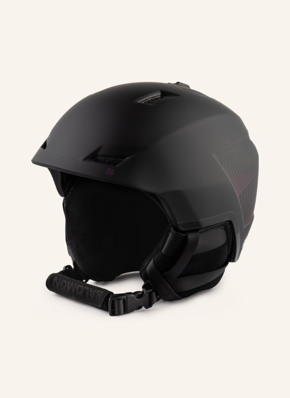 SALOMON Ski helmet ICON LT PRO BLACK/ PURPLE