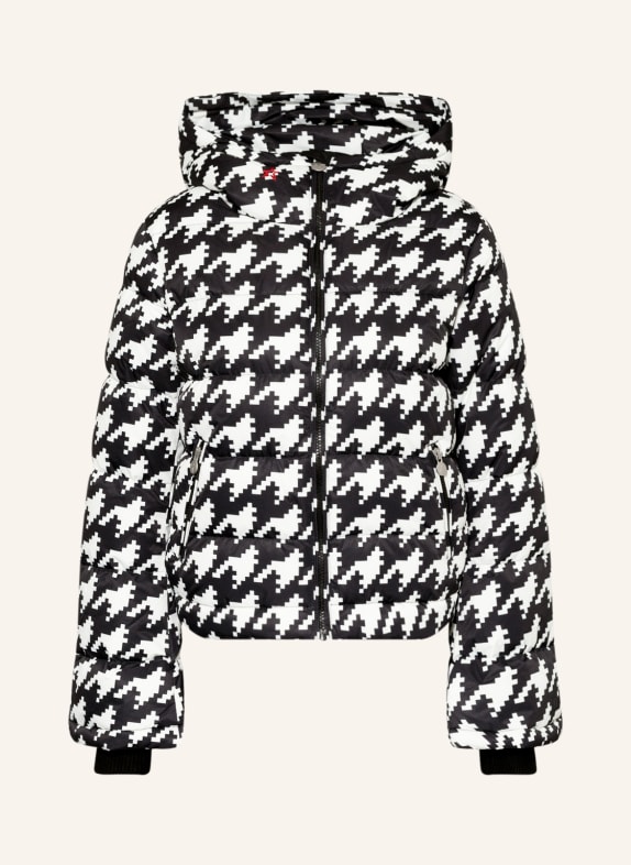 PERFECT MOMENT Down ski jacket POLAR FLARE BLACK/ WHITE