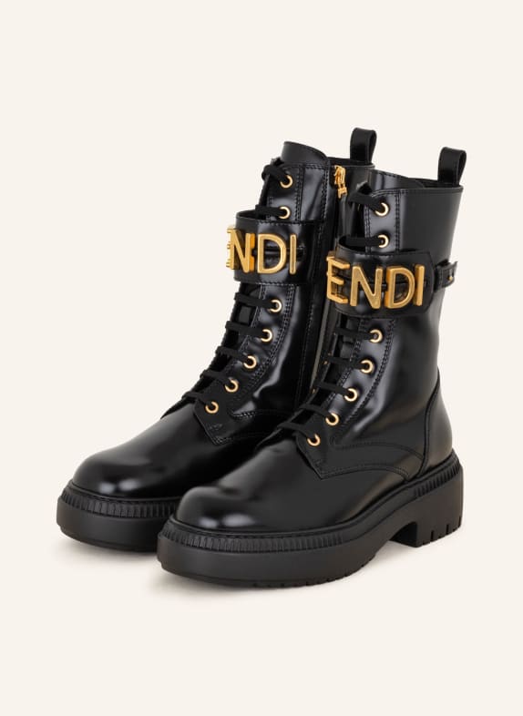 FENDI Biker boots BLACK