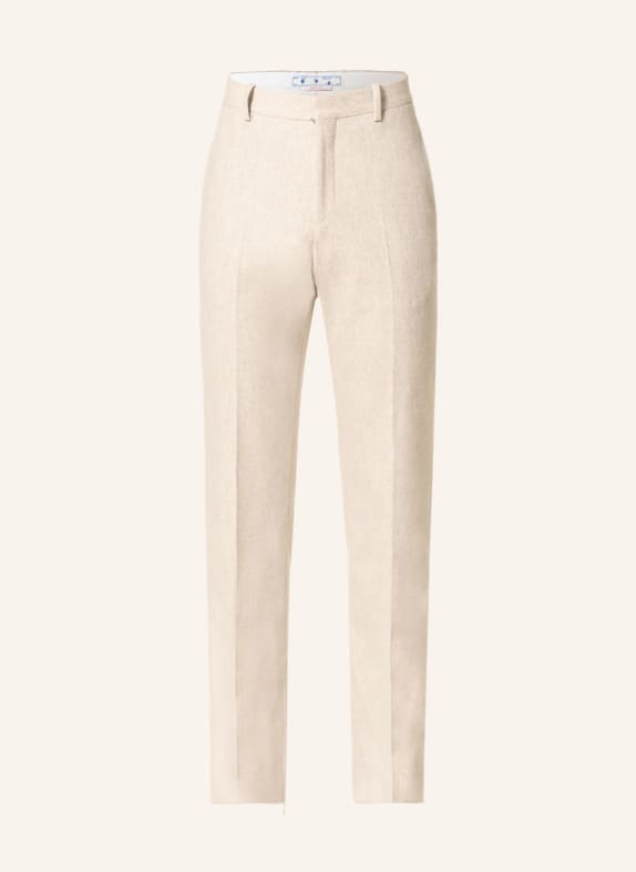 Off-White Oblekové kalhoty Slim Fit