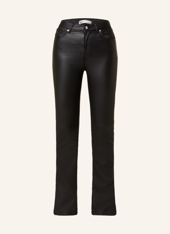 gina tricot Coated jeans BLACK
