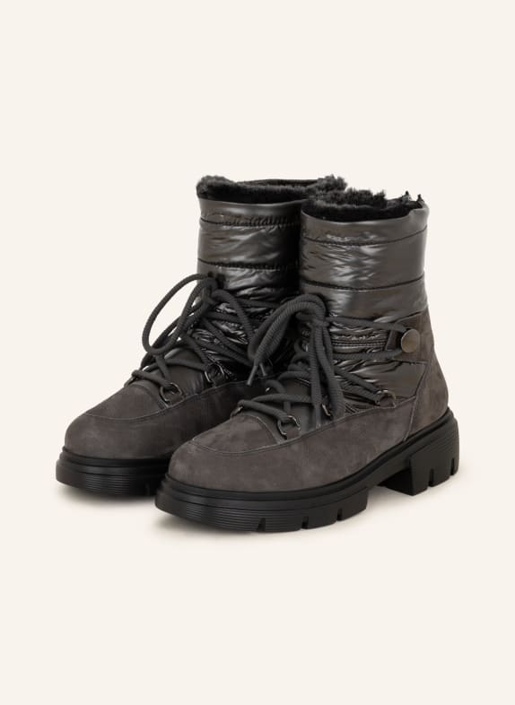 paul green Lace-up boots DARK GRAY