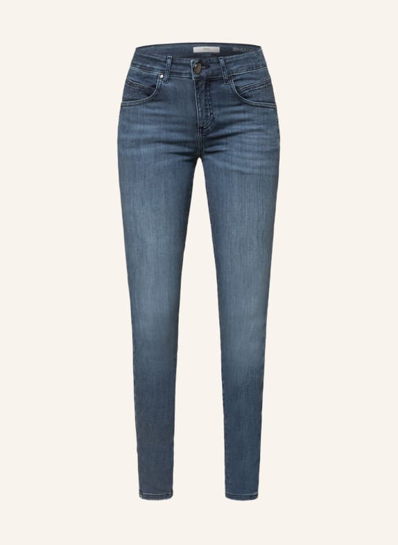 BRAX Skinny Jeans ANA mit Schmucksteinen 24 USED STONE BLUE