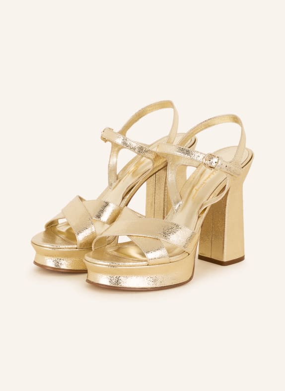FERRAGAMO Platform sandals SONYA GOLD