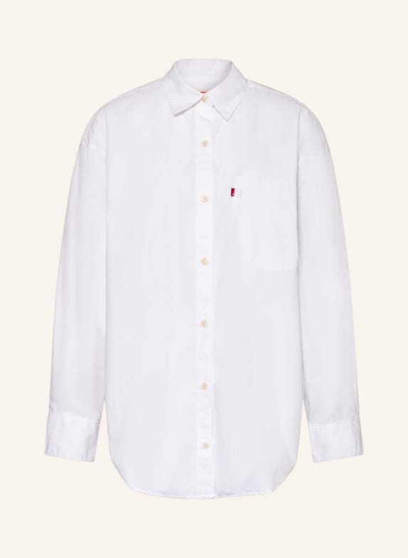 Levi's® Oversized košilová halenka THE EX-BOYFRIEND SHIRT v džínovém vzhledu BÍLÁ