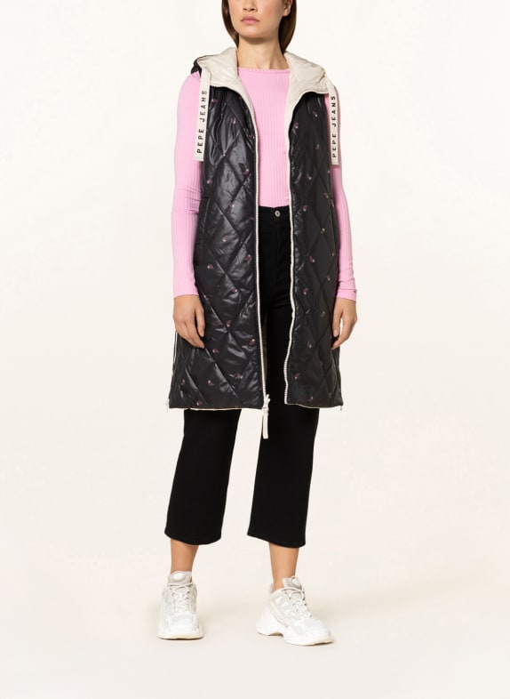 Pepe Jeans Quilted vest reversible