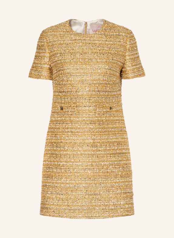 VALENTINO Tweed dress with sequins and glitter thread