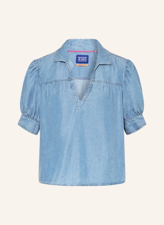 SCOTCH & SODA Blusenshirt in Jeansoptik