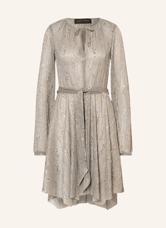 TALBOT RUNHOF Dress GOYABA1 with glitter thread and sequins