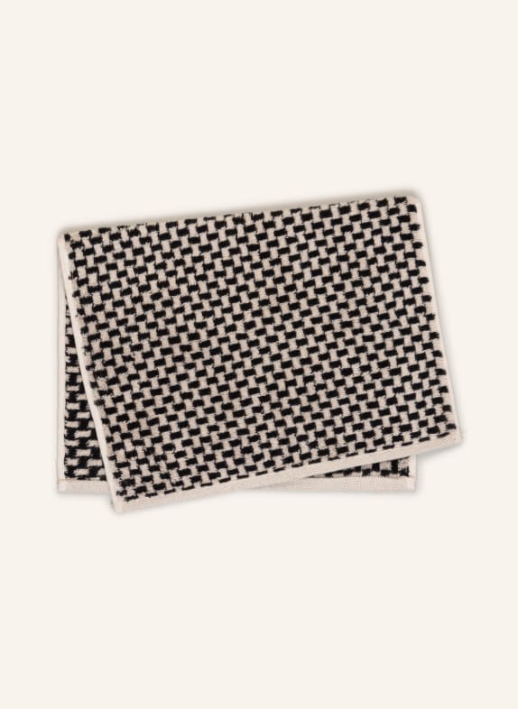 Cawö Guest towel CREAM / BLACK