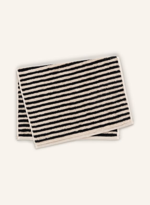 Cawö Guest towel BLACK / CREAM