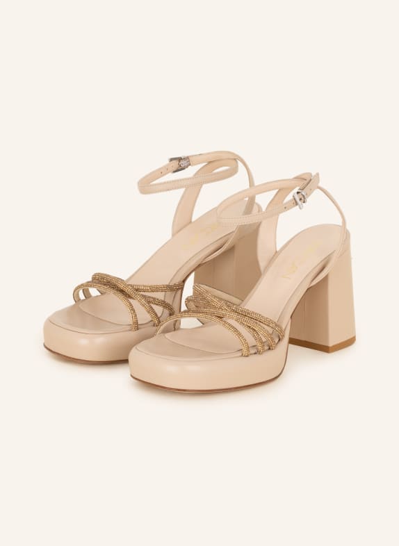 MARC CAIN Sandals with decorative gems