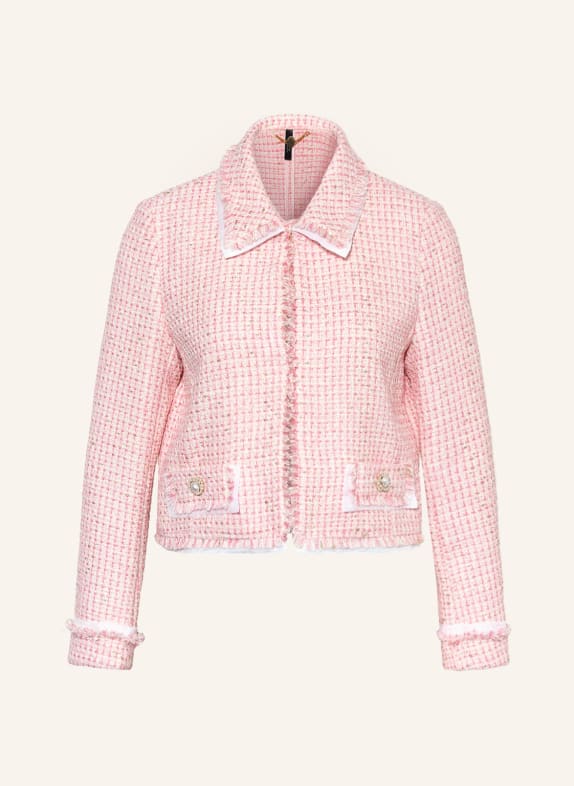 MARC CAIN Tweed-Blazer mit Seide
