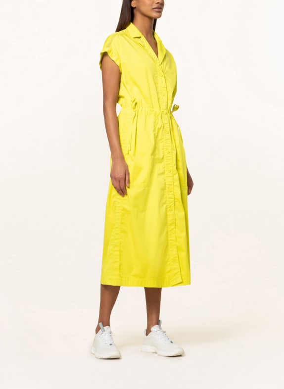 MARC CAIN Shirt dress with mesh insert