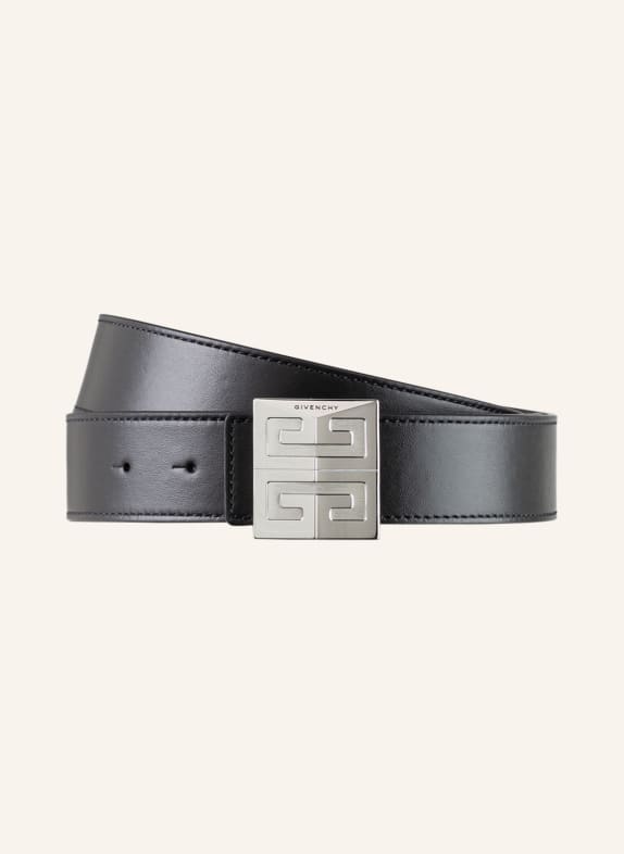 GIVENCHY Reversible leather belt BLACK/ DARK BLUE