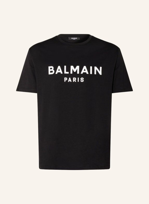 BALMAIN T-Shirt SCHWARZ/ WEISS