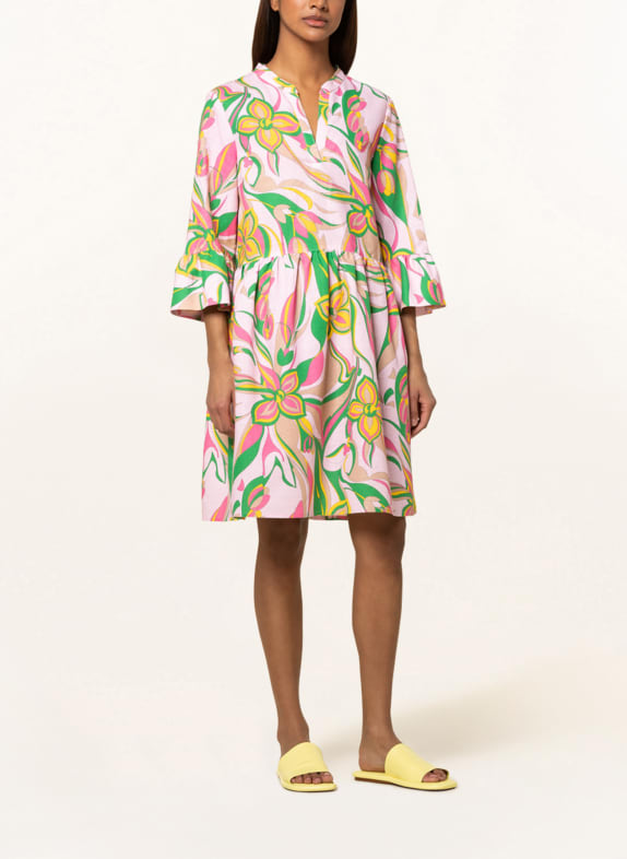 NVSCO Kleid LUSIA mit Leinen und 3/4-Arm