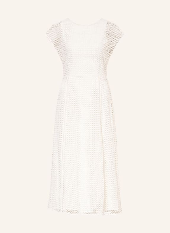 s.Oliver BLACK LABEL Dress with broderie anglaise WHITE