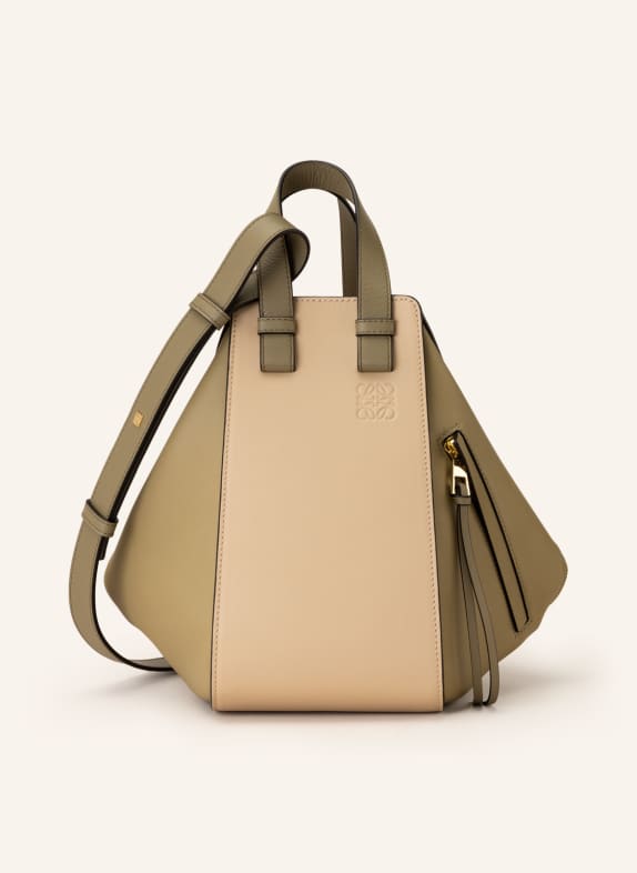 LOEWE Handbag HAMMOCK SMALL LIGHT GREEN/ BEIGE