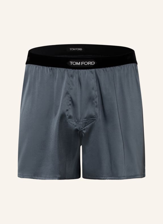 TOM FORD Boxer shorts in silk GRAY