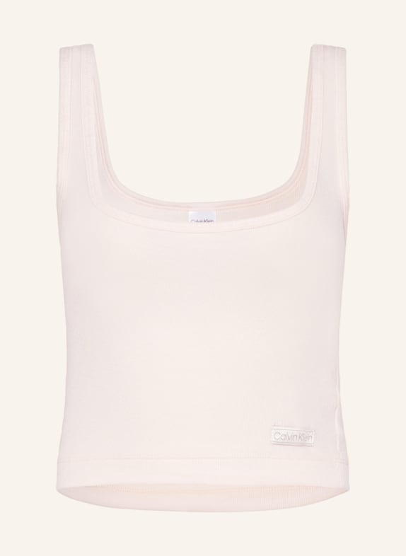 Calvin Klein Lounge top PURE RIBBED LIGHT PINK/ CREAM