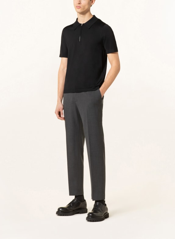 SANDRO Strick-Poloshirt SCHWARZ