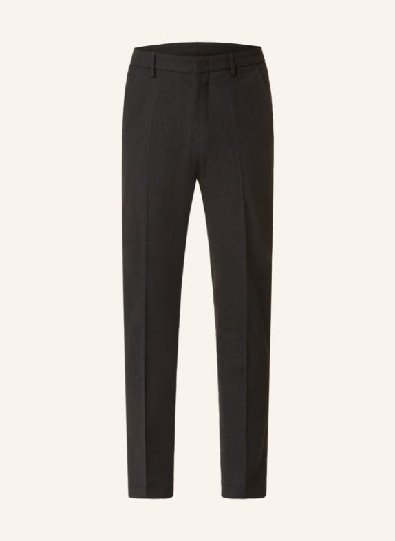 pierre cardin Spodnie garniturowe RICK FUTURE FLEX extra slim fit CZIEMNOSZARY/ CZARNY