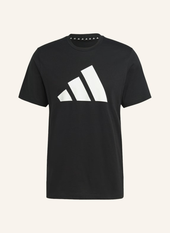 adidas T-Shirt ESSENTIALS SCHWARZ/ WEISS