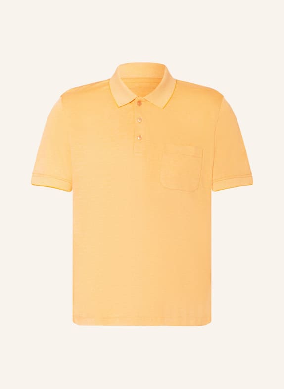 STROKESMAN'S Piqué polo shirt regular fit YELLOW