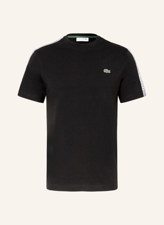 LACOSTE T-Shirt mit Galonstreifen