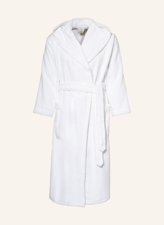 en VOGUE Unisex bathrobe with hood WHITE