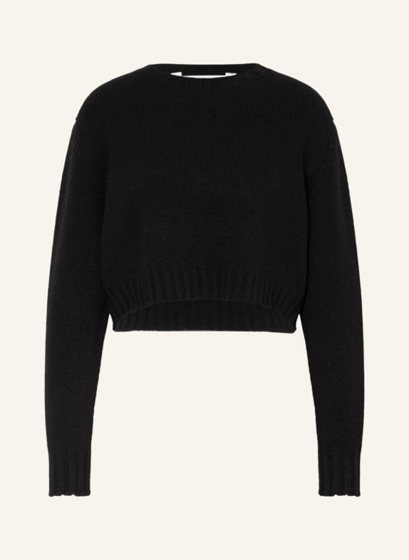 Palm Angels Cropped-Pullover SCHWARZ