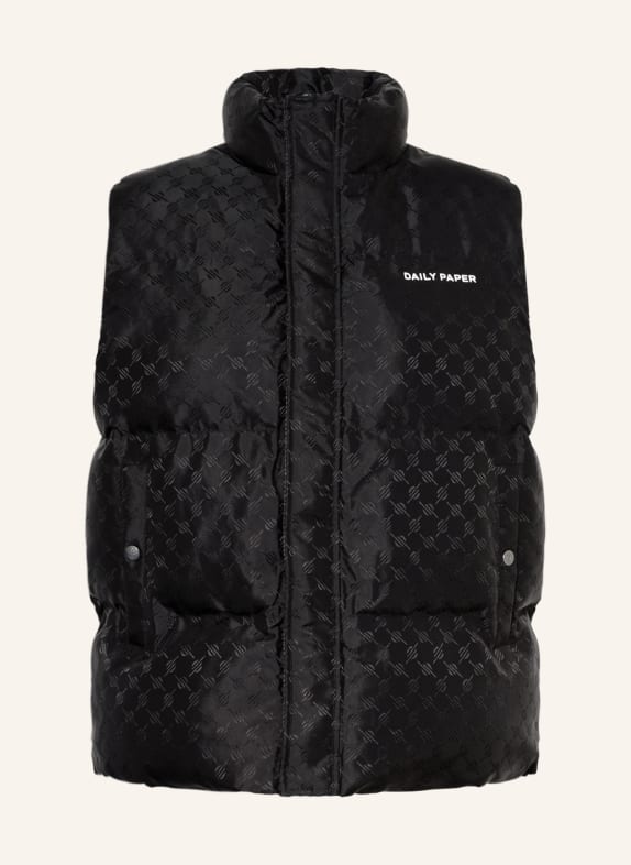 DAILY PAPER Quilted vest PONDO BLACK