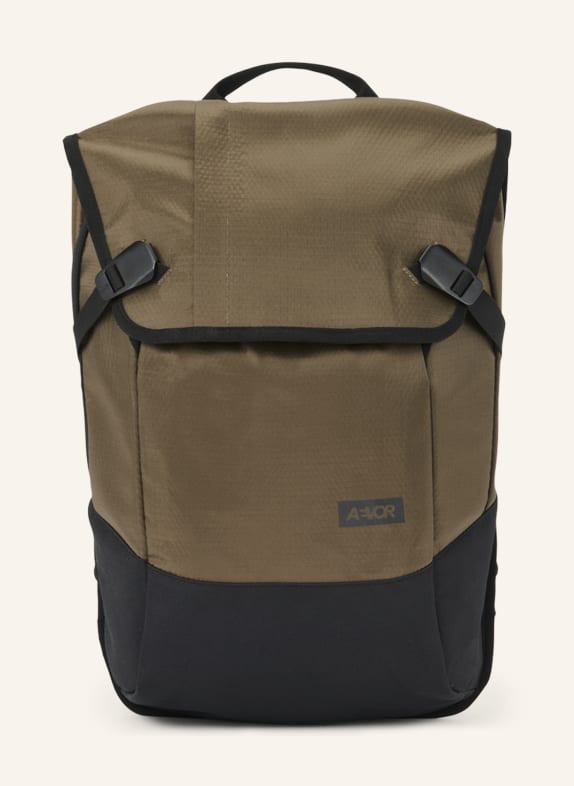 AEVOR Backpack DAYPACK PROOF 18 l with laptop compartment OLIVE/ BLACK