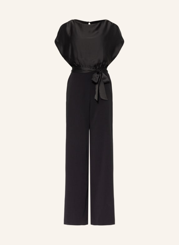 SWING Jumpsuit in mixed materials BLACK