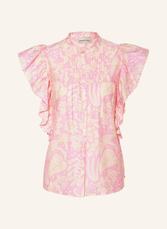 FABIENNE CHAPOT Shirt blouse BIBI PINK/ LIGHT YELLOW