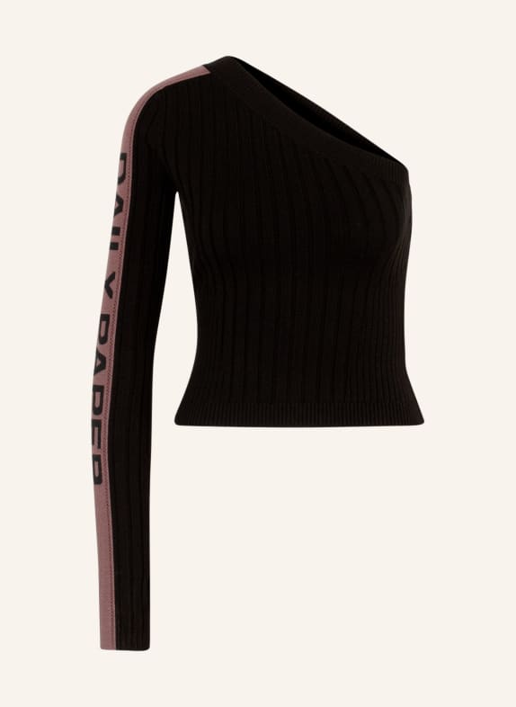 DAILY PAPER One-Shoulder-Top HOZIMA SCHWARZ